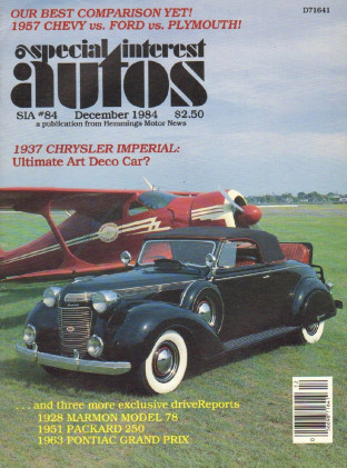 SPECIAL-INTEREST AUTOS 1984 DEC #84 - '57 SHOOTOUT,'63 GRAND PRIX, MARMON